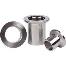 Kf 16 Uzun Kaynak Flanş (40 mm Uzunluk) Vakum Bağlantı Ekipmanı (SS304) Çelik