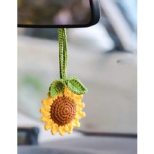 Özgürce Ayçiçeği Temalı Oto Aynası Süsü, Şık ve Renkli Araba Dekorasyonu