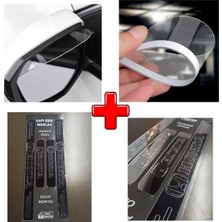 Özgürce Honda Civic Fb7 Uyumlu Kapı Eşiği ve Şeffaf Ayna Yağmur Koruyucu