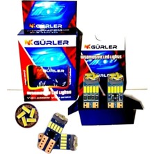 Özgürce T10 LED Ampul Park Plaka Ledi 12V 5W Canbus 15 Ledli 2 Adet Set