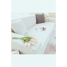 KUTLALE Likralı Pitikare Desen 3 Kişilik (1 Adet) Koltuk, Kanepe, Çekyat Örtüsü, Streç, Esnek, Lastikli, Koltuk Kılıfı