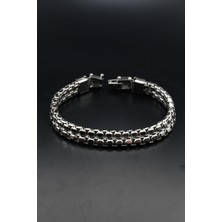 Prestige Kare Model Paslanmaz Çelik Bileklik 9mm 902610