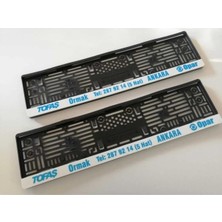 Özgürce Tofaş Opar Uyumlu Plakalık Takımı 2 Adet, Şık ve Dayanıklı Tasarım