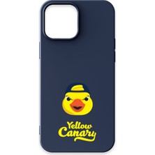 iPhone 13 Pro Max Uyumlu Fenerbahçe Yellow Canary Lacivert Silikon Lisanslı Telefon Kılıfı
