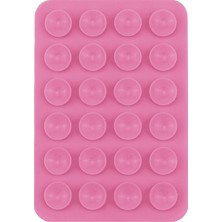 Kare Öpücüklü 03 Çift Taraflı Silikon Tutucu 5,50CM x 8cm - Pembe