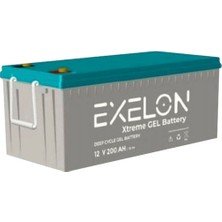 Tsm Exelon 12 Volt 200 Amper Jel Akü Derin Döngü Deep Cycle