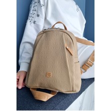 Just Polo Vizon 9 Bölmeli Kadın Sırt Çantası JPM4040 Kum