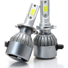 Özgürce H3 LED Xenon Far Ampülü C6 Kasa Şimşek Etkili Beyaz Işık