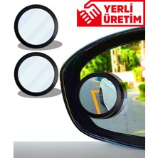 Özgürce Yuvarlak Kör Nokta Aynası Çift Set, Gerçek Cam, Güvenli Park Etme