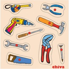 Kaia Life 1001-CS Chiva, Tamir Aletleri Ahşap Puzzle