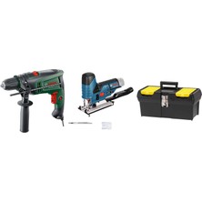 Bosch Home & Garden Universalımpact 730 + 15 Parça Set... +2 Parça Yapı Seti