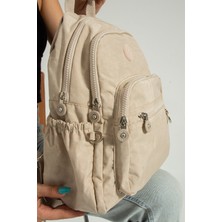 Mega Çanta Maga Krem Unisex Kipling Günlük Sırt Çantası