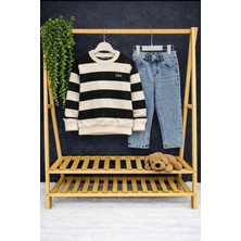 Nurcan Bebe Çizgili Kazak Kotlu Ikili Takım(5-6//7-8/9-10/11-12)