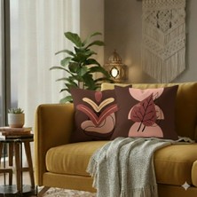 Harikabirev|kırlent Kılıfı & Nakışsız Dijital Baskı 2li (Kahverenk BOHEM)|KRLNTKLF2Lİ