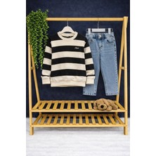 Nurcan Bebe Çizgili Kazak Kotlu Ikili Takım(5-6//7-8/9-10/11-12)