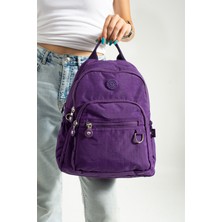 Mega Çanta Maga Mor Unisex Kipling Günlük Sırt Çantası
