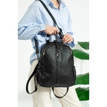 Just Polo Kadın Siyah Sırt ve Omuz Çantası