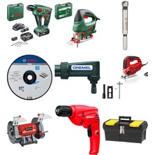 Bosch Home And Garden Akülü Kırıcı Delici Uneomaxx (18 Volt ... +8 Parça Yapı Seti