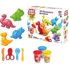 Kaia Life 03995 Art Craft 3D Dinozorlar Hamur Set 168 gr -Fentoys