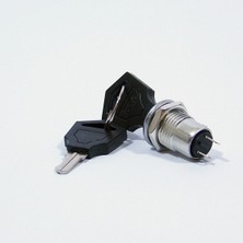 Özgürce Çift Anahtarlı Metal Gövdeli Aç/kapa 1/0 Key Switch - 1 Adet
