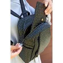 Just Polo Kadın 9 Bölmeli Siyah Sırt Çantası