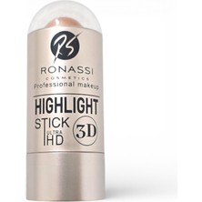 Sudedi Home Highlight Stick 3D Ultra Hd Aydınlatıcı Stick Yüz Aydınlatıcı Işıltı Veren Pratik Stick Makyaj Aydınlatıcı Tekli