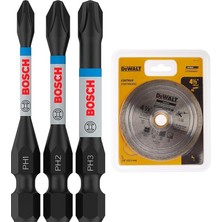 Bosch Professional 3 Adet. Impact Control Tornavida Ucu Ph S... +1 Parça Yapı Seti