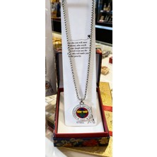 Şöhret Takı Aksesuar Fenerbahçe Taraftar Kolyesi Paslanmaz Çelik