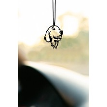 Özgürce Metal Tatlı Köpek Motifli Dikiz Aynası Süsü, Şık ve Eğlenceli Oto Aksesuar