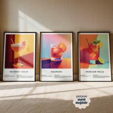Persona Istanbul "the Mixologist’s Edit" - 3'lü Modern Kokteyl Tarifi Poster Seti (Çerçevesiz)
