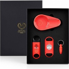 Myon Paris 4 Parça Puro Seti Küllük Kesici Delici Kırmızı