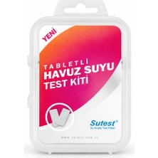 Mavi Su Havuz Sutest Havuz Suyu Test Kiti Tabletli (Klor & Ph Ölçer)