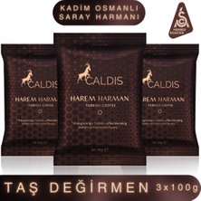 Caldis® Harem Harman™ 3 x 100 gr Türk Kahvesi (Saray Harmanı & Taze Kavrum & Taze Öğütüm)