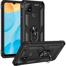 Gns Store Oppo A15 Kılıf Gnst Vega Kapak-Siyah