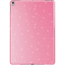 Apple iPad 10.2 2021 (9.nesil) Simli Parlak Görünümlü Uyumlu Gnst Tablet Koton Kılıf-Pembe