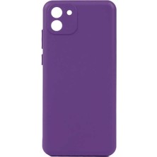 Gns Store Galaxy A03 Kılıf Gnst Biye Silikon-Mor