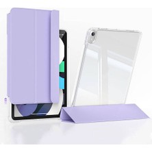 ​apple iPad Air 11 2024 Kılıf Magnetik Ayrılabilen Airbagli Uyumlu Gnst Sliding Tablet Kılıfı-Lavender