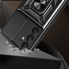 Gns Store Galaxy A35 Kılıf Magnetik Standlı Kamera Korumalı Gnst Sürgülü Vega Kapak-Mavi