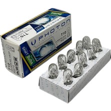 Özgürce T10 12V W5W Dipsiz Minyatür Ampul 10'lu Set, Parlak ve Güçlü Işık