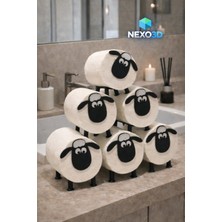 Koyun Figürlü Tuvalet Kağıdı Standı – 6’lı Set | Eğlenceli ve Dekoratif Banyo Aksesuarı