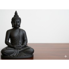 Atölye Matris Buddha Heykel Biblo Dekoratif Obje 13 cm Yükseklik 3D Baskı Pla Plastik