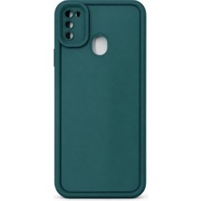 Fenza Samsung Galaxy M21 VE M30S Uyumlu Kamera Çıkıntılı Mat Silikon Telefon Kılıfı