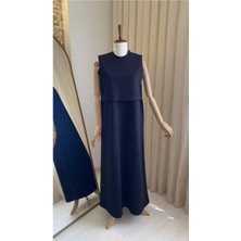 Mersha Collection Mersha 4 Mevsim Sıfır Kol Elbise - Lohusa Anne Elbisesi