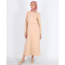Mersha Collection 4 Mevsim Emzirme Özellikli Elbise - Lohusa Anne Kıyafeti