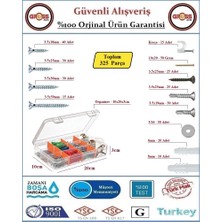 Gross AVM Organizer Vida Dübel Seti - 12 Bölmeli Organizer - Sunta Vidası - Akıllı Vida - Dübel - Pul - Çivi - 325 Parça