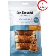 Dr.sacchi Tavuk Sargılı Kemik Köpek Ödülü 5'li 115 gr x 4 Adet