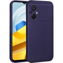 Gns Store Xiaomi Poco M5 Kılıf Gnst Premier Silikon Kapak-Lacivert
