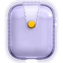 Airpods Uyumlu Gnst Airbag 33 Darbelere Karşı Dayanıklı Magnetik Kılıf-Mor