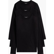 Tommy Jeans 3'lü Paket Premium Essential Uzun Kollu Erkek T-Shirt