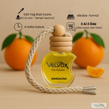 Velvox Mandalina Oto Kokusu 10 ml Yağ Bazlı Uzun Süre Kalıcı Askılı Araç Kokusu